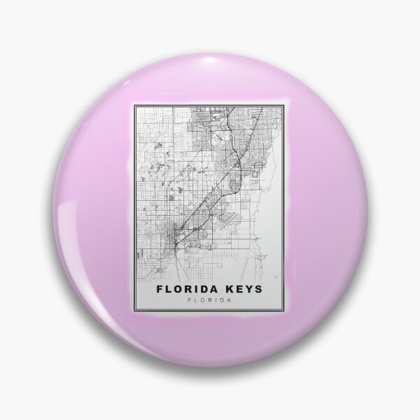 Item preview, Minimalist Florida Keys Map designed and sold by Tamas Das.