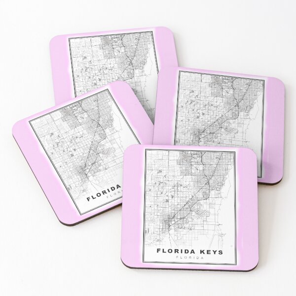 Item preview, Minimalist Florida Keys Map designed and sold by Tamas Das.