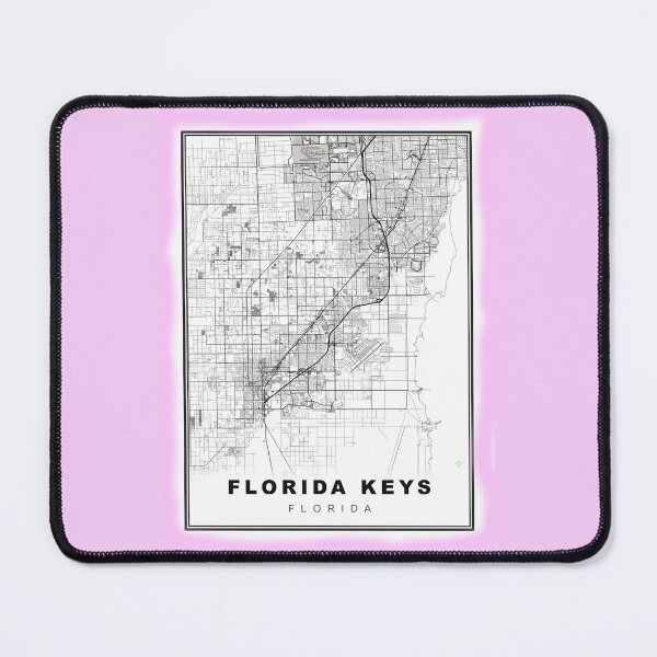 Item preview, Minimalist Florida Keys Map designed and sold by Tamas Das.