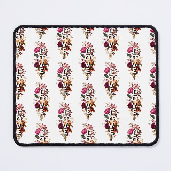 Item preview, LOVE Floral Typography Art – Elegant Botanical Letter Design designed and sold by FarhanMfempire.