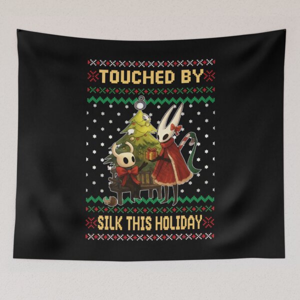 Item preview, Touched By Silk This Holiday Hollow Knight Ugly Christmas Hornet Knight Xmas designed and sold by GesanoSchuza.