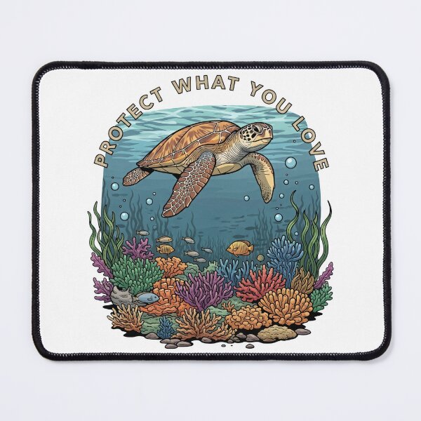Item preview, Protect What You Love Sea Turtle Coral Reef Scuba designed and sold by zoughlal.