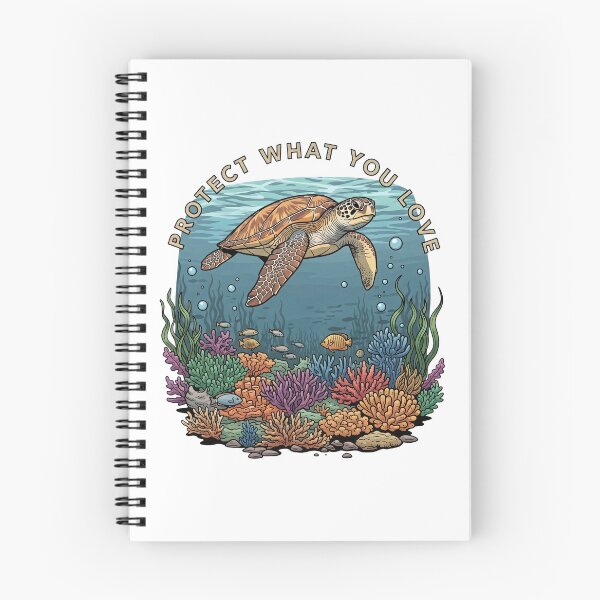 Item preview,  Protect What You Love Sea Turtle Coral Reef Scuba designed and sold by zoughlal.