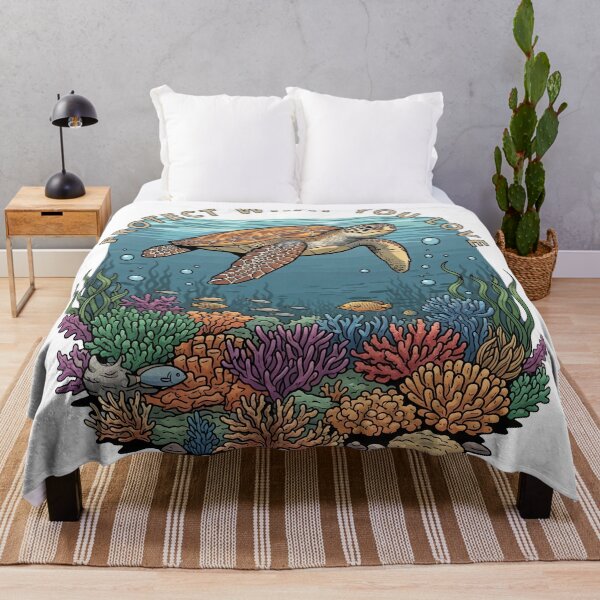 Item preview, Protect What You Love Sea Turtle Coral Reef Scuba designed and sold by zoughlal.