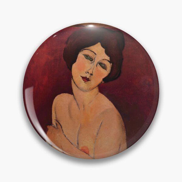 Item preview, Nude Sitting on a Divan by Amedeo Modigliani: Modernist Bohemian Nude Poster designed and sold by artofuniverse.