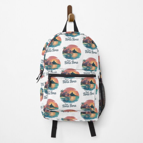 Item preview, Retro Borabora Lagoon and Bungalow Souvenir designed and sold by Blok45.