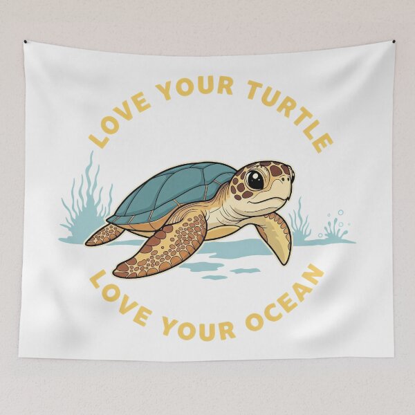 Item preview,  Love Your Turtle Cute Kawaii Sea Animal Cartoon designed and sold by zoughlal.