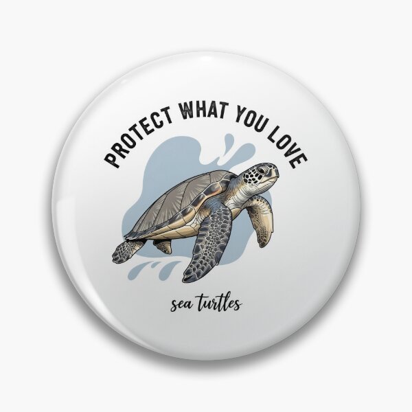 Item preview,  Protect What You Love Watercolor Sea Turtle Painting designed and sold by zoughlal.