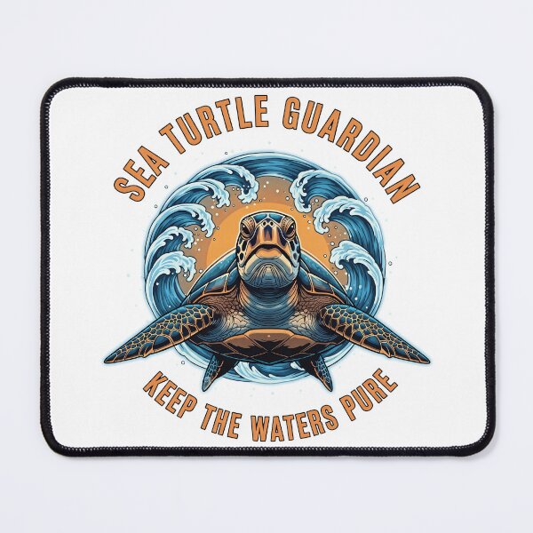 Item preview, Sea Turtle Guardian Sunrise Horizon Hope Art designed and sold by zoughlal.