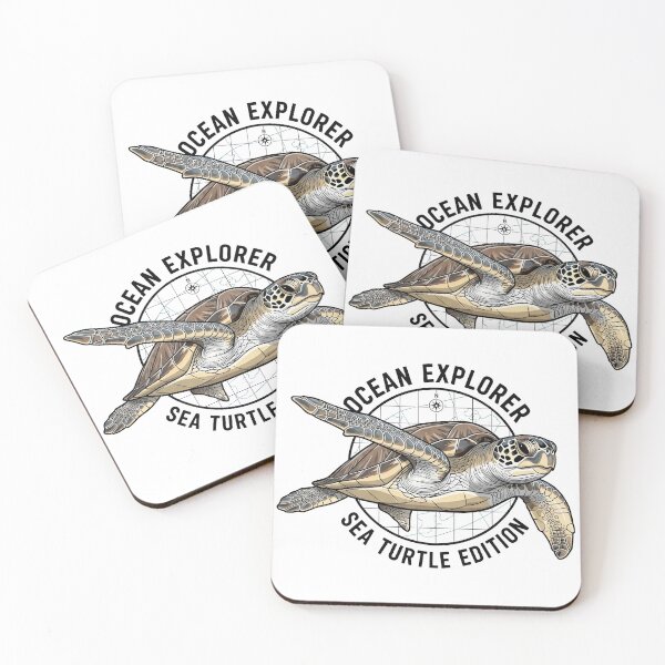 Item preview,  Ocean Explorer Sea Turtle Map Compass Travel designed and sold by zoughlal.