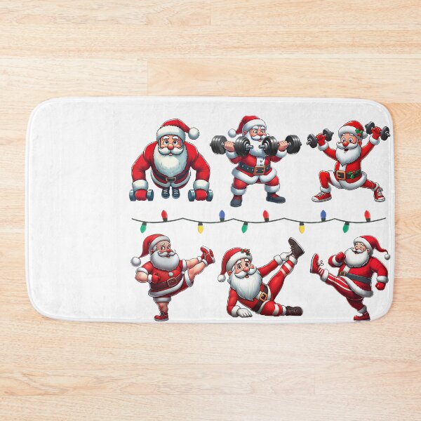 Item preview, Santa Fitness Collection Gym Workout Weightlifting Christmas Tank Top designed and sold by raelinema9mar1.