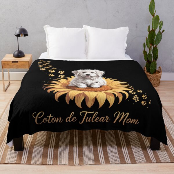 Item preview, Coton De Tulear Mom Sunflower With Dog Paw Mother's Day designed and sold by Morphologiona.