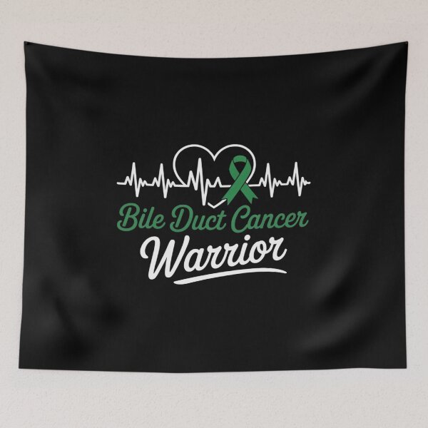 Item preview, Bile Duct Cancer Awareness Love Heartbeat Green Ribbon designed and sold by Catharsiscath.