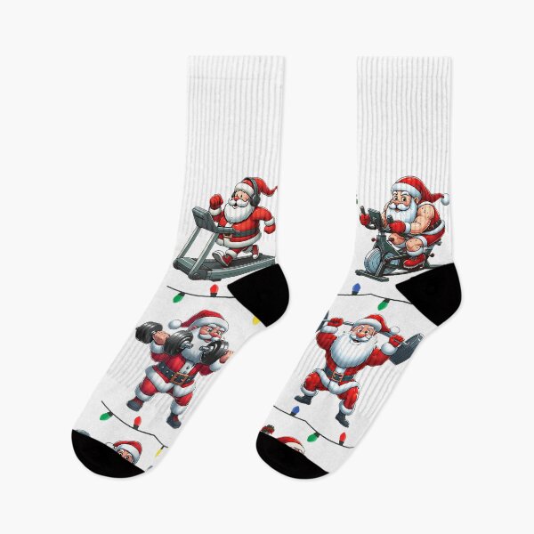 Item preview, Santa Fitness Collection Gym Workout Weightlifting Christmas designed and sold by raelinema9mar1.