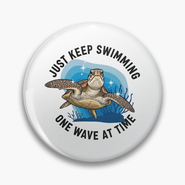 Item preview,  Just Keep Swimming Motivational Positive Quote designed and sold by zoughlal.