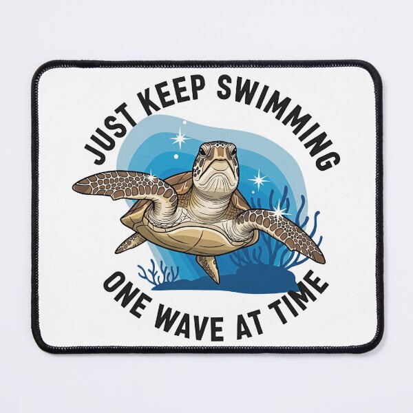 Item preview,  Just Keep Swimming Motivational Positive Quote designed and sold by zoughlal.