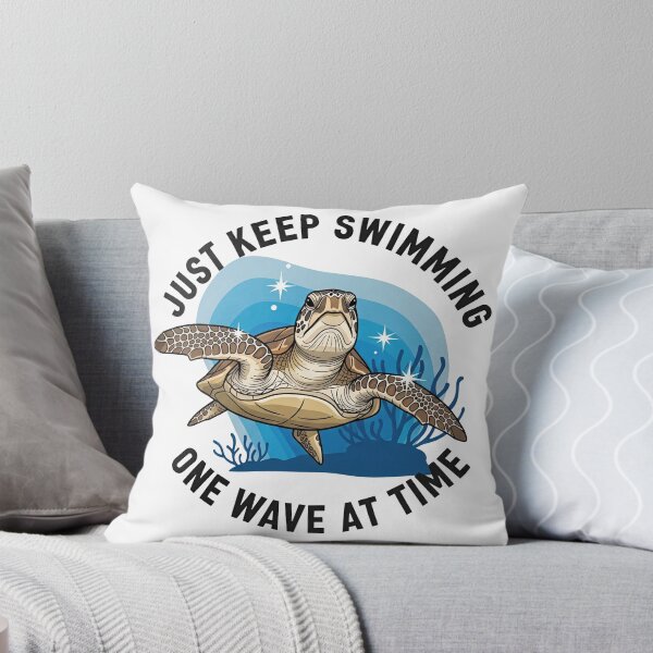 Item preview,  Just Keep Swimming Motivational Positive Quote designed and sold by zoughlal.