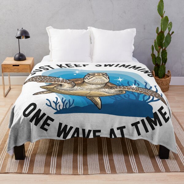 Item preview,  Just Keep Swimming Motivational Positive Quote designed and sold by zoughlal.