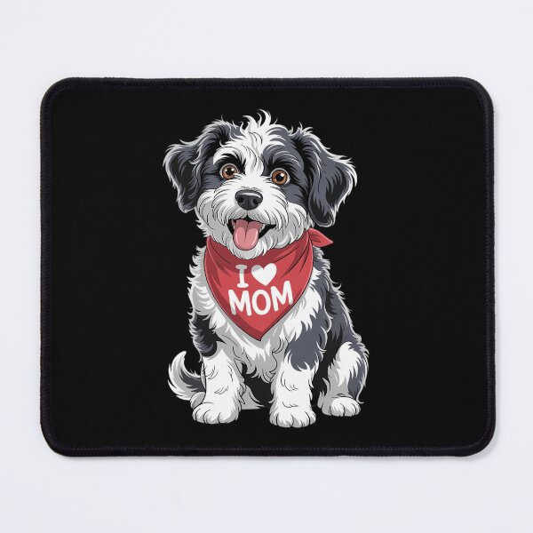Item preview, I Love Mom Poodle Lover Dog Mother's Day designed and sold by Morphologiona.