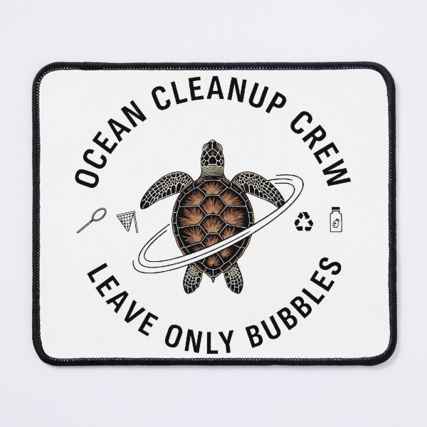 Item preview, Ocean Cleanup Crew Leave Only Bubbles Diver designed and sold by zoughlal.