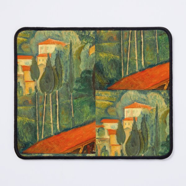 Item preview, Paysage Dans Le Midi by Amedeo Modigliani: Mediterranean Modernist Landscape Poster designed and sold by artofuniverse.