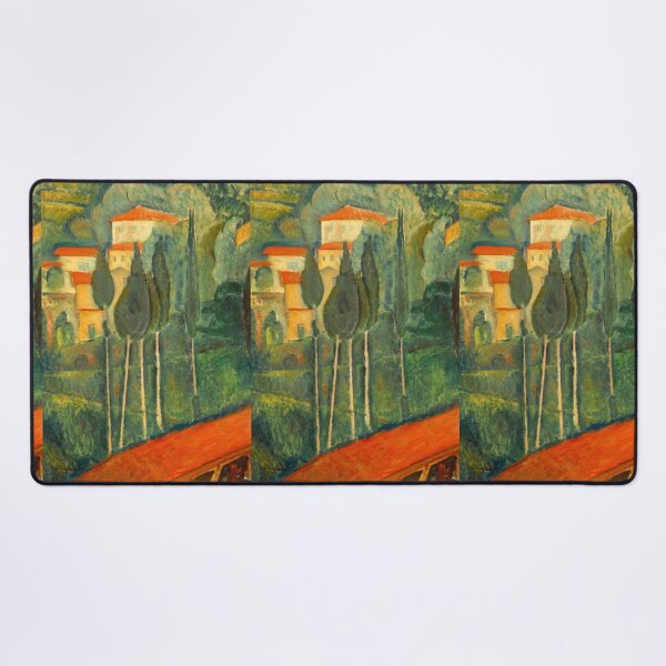 Item preview, Paysage Dans Le Midi by Amedeo Modigliani: Mediterranean Modernist Landscape Poster designed and sold by artofuniverse.