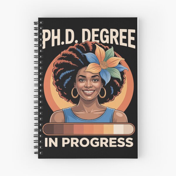 Item preview, PhD In Progress Doctoral Candidate Student Cool Black Afro  designed and sold by MyzoToyota.