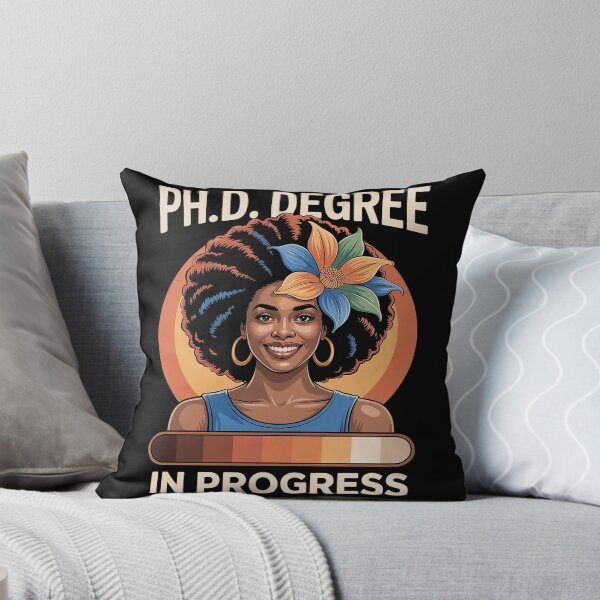 Item preview, PhD In Progress Doctoral Candidate Student Cool Black Afro  designed and sold by MyzoToyota.