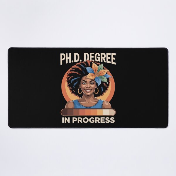 Item preview, PhD In Progress Doctoral Candidate Student Cool Black Afro  designed and sold by MyzoToyota.