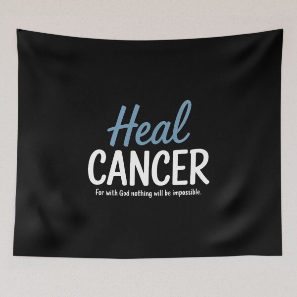 Item preview, Jade & Harlow Men's Black He Can Heal Cancer Support designed and sold by FaithAbbott.