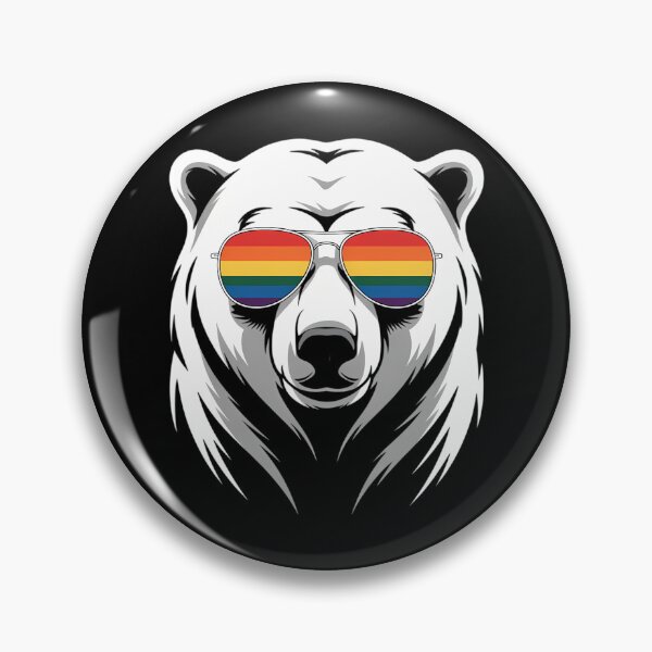 Item preview, Bear Rainbow Sunglasses Gay Pride Flag LGBTQ designed and sold by cosmicncozyS.