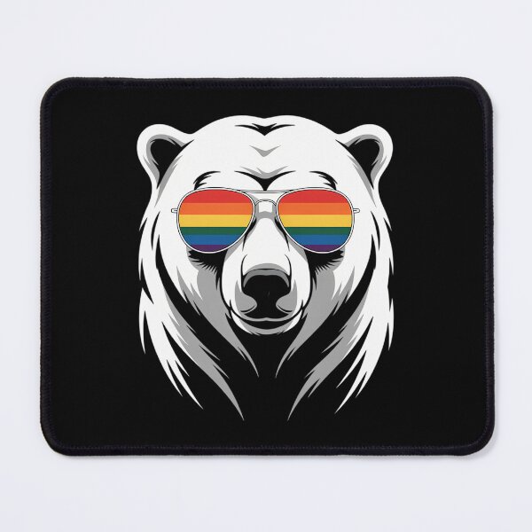 Item preview, Bear Rainbow Sunglasses Gay Pride Flag LGBTQ designed and sold by cosmicncozyS.
