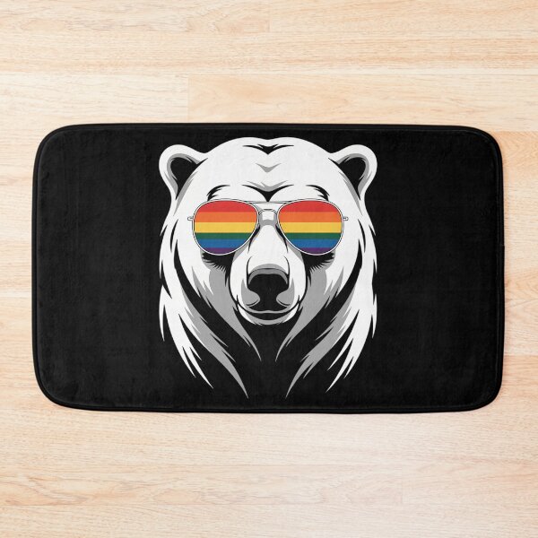 Item preview, Bear Rainbow Sunglasses Gay Pride Flag LGBTQ designed and sold by cosmicncozyS.