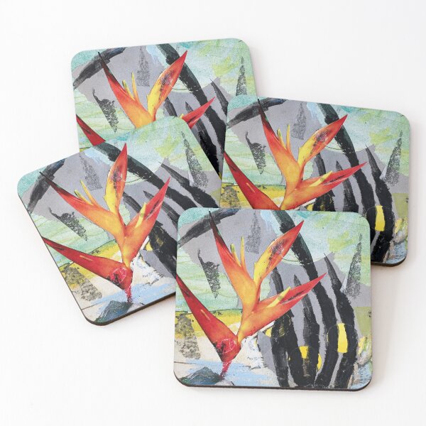 Item preview, Art Print & More: Floral Abstraction – Poetic Miniature Series – 631 Korallo | Annette Kunow designed and sold by KunowArtShop.