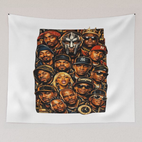 Item preview, Ultimate Hip Hop Legends Collage Art Streetwear designed and sold by RockiGo45.
