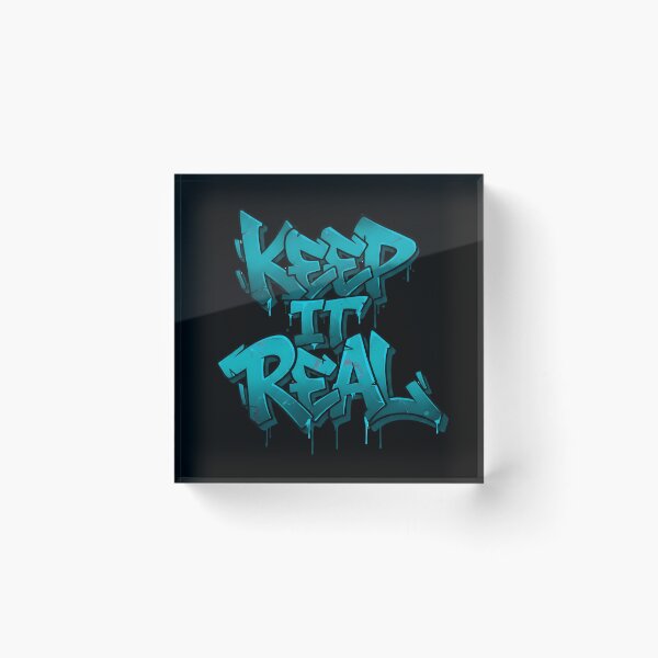 Item preview, Keep it Real |  Street Style Bold Typography  designed and sold by typoinspired.