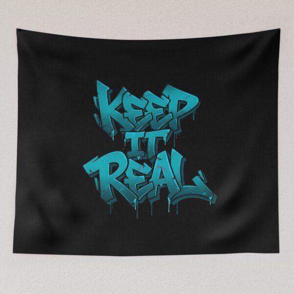 Item preview, Keep it Real |  Street Style Bold Typography  designed and sold by typoinspired.