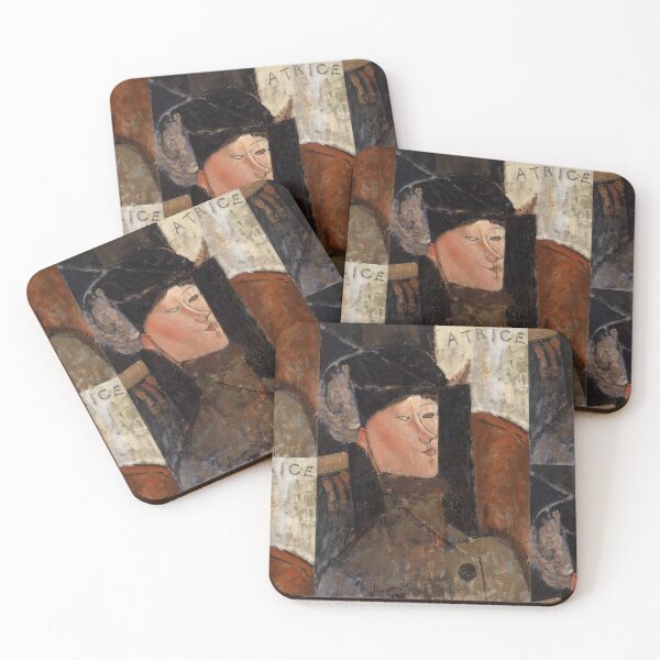 Item preview, Portrait of Beatrice Hastings 1916 by Amedeo Modigliani: Modernist Fine Art Print designed and sold by artofuniverse.
