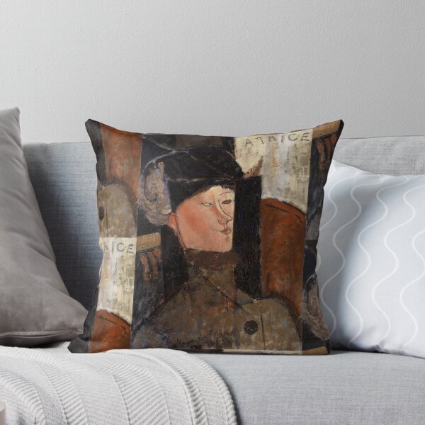 Item preview, Portrait of Beatrice Hastings 1916 by Amedeo Modigliani: Modernist Fine Art Print designed and sold by artofuniverse.