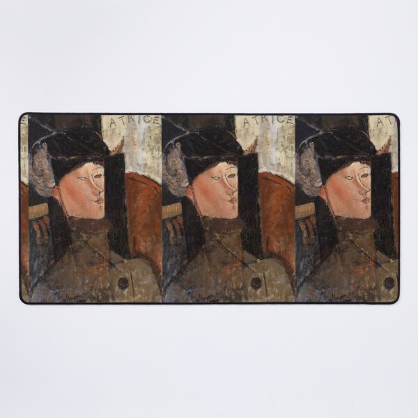 Item preview, Portrait of Beatrice Hastings 1916 by Amedeo Modigliani: Modernist Fine Art Print designed and sold by artofuniverse.