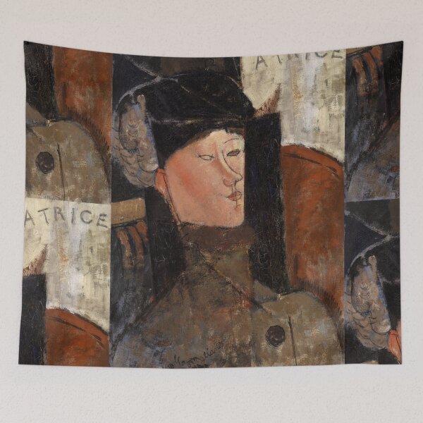 Item preview, Portrait of Beatrice Hastings 1916 by Amedeo Modigliani: Modernist Fine Art Print designed and sold by artofuniverse.