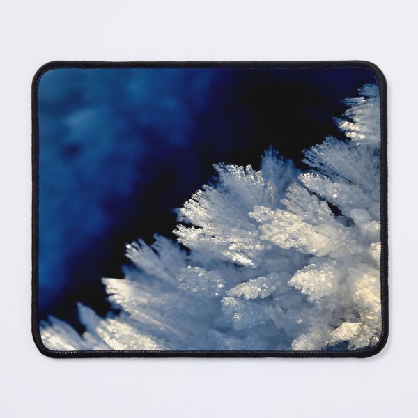 Item preview, Frozen ice crystals blue winter background designed and sold by by-jwp.