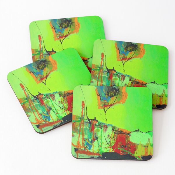 Item preview, Abstract Painting on Green designed and sold by ViaARTfactory.