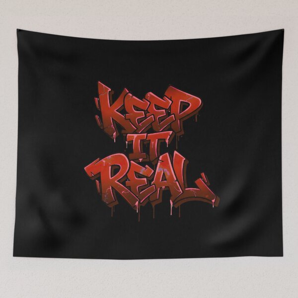 Item preview, Keep it Real |  Street Style Bold Typography  designed and sold by typoinspired.