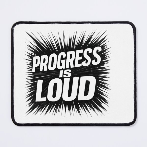 Item preview, Progress Is Loud - Explosive Motivational Typography designed and sold by MKreative Studio.