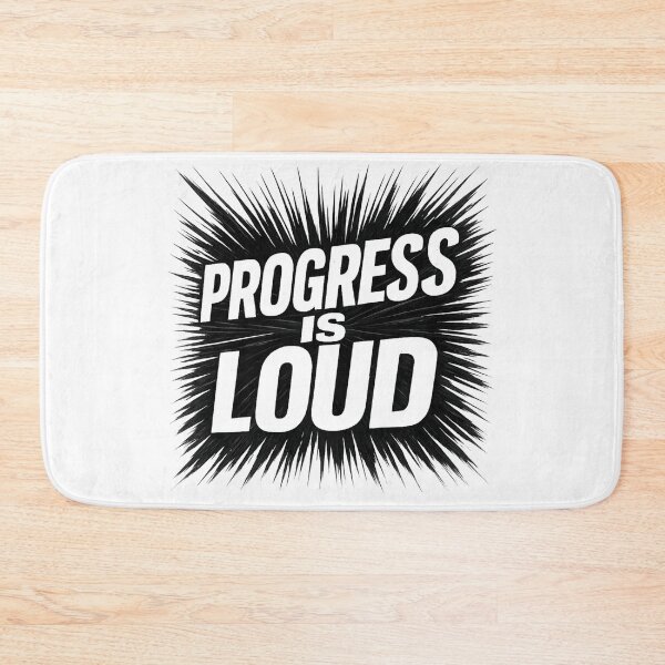 Item preview, Progress Is Loud - Explosive Motivational Typography designed and sold by MKreative Studio.