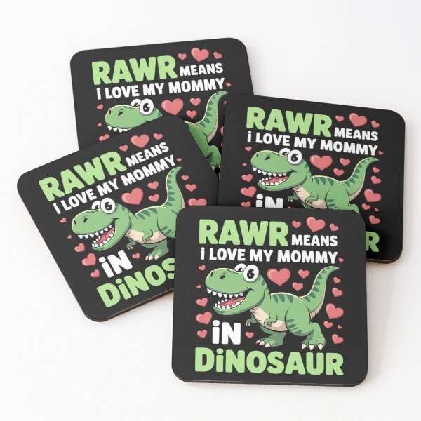 Item preview, I Love My Mommy Rawr Dinosaur Mom Mother's Day designed and sold by Morphologiona.