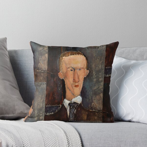 Item preview, Portrait of Blaise Cendrars by Amedeo Modigliani: Modernist Fine Art Print designed and sold by artofuniverse.