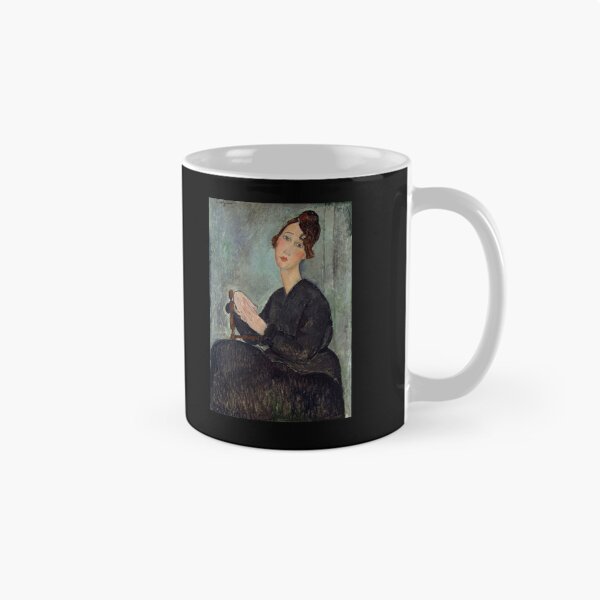 Item preview, Portrait of Dedie by Amedeo Modigliani: Elegant École de Paris Portrait designed and sold by artofuniverse.