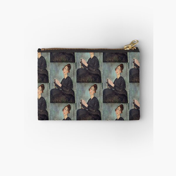 Item preview, Portrait of Dedie by Amedeo Modigliani: Elegant École de Paris Portrait designed and sold by artofuniverse.